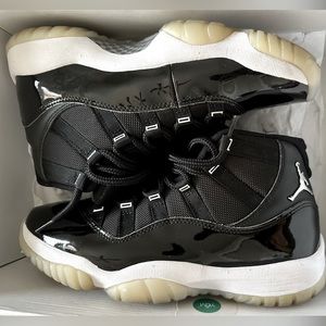 Black & white Jordan 11s